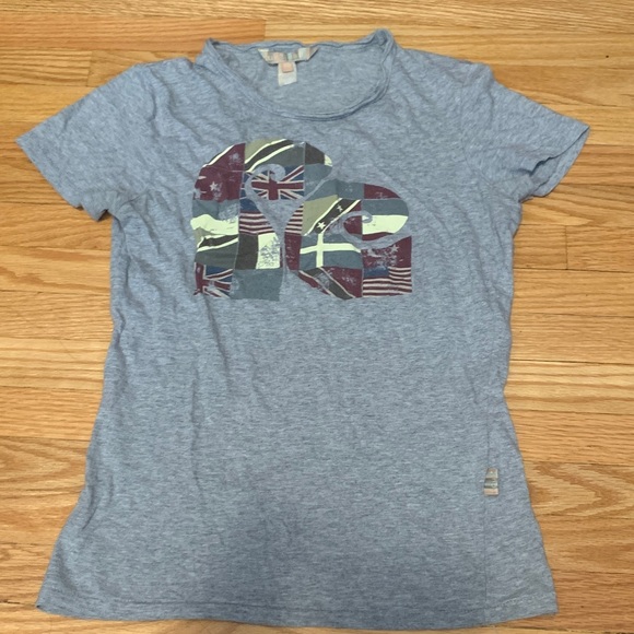 Tops - FCUK Gray Graphic T-Shirt